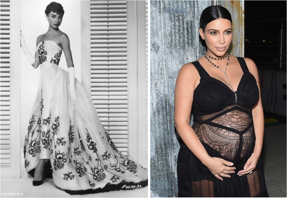 Audrey Hepburn and Kim Kardashian