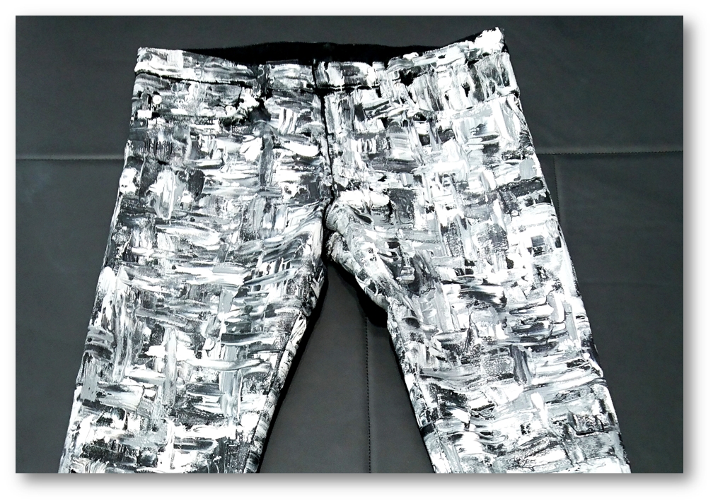 Dior Homme hand-painted jeans aw 2017