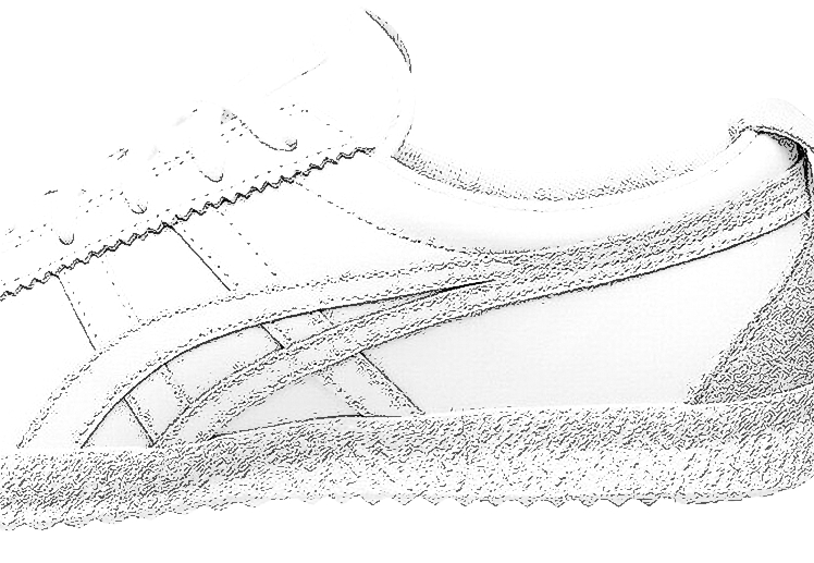 Onitsuka Tiger Strpes sketch