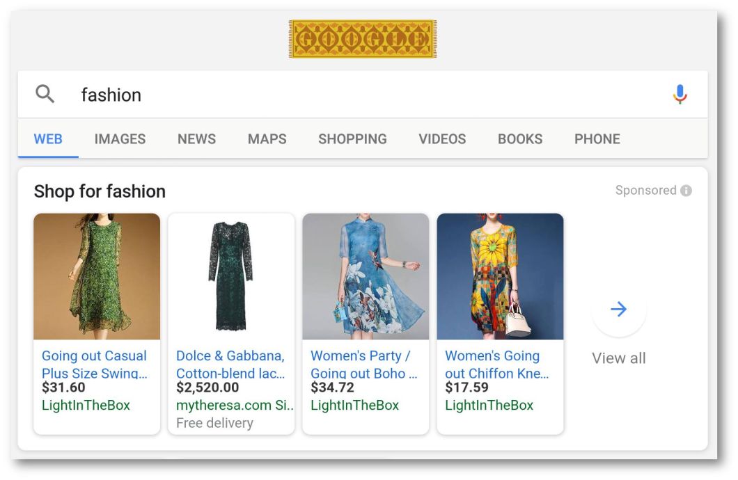 Fashion search Jul 2018