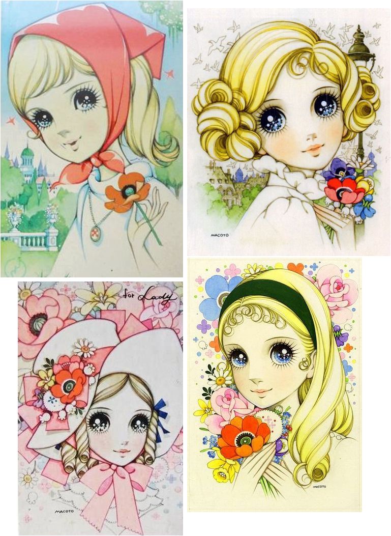 Girls of Colleen coloured pencils