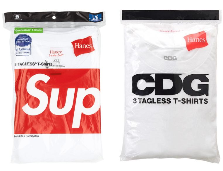 Hanes, Supreme Vs CDG